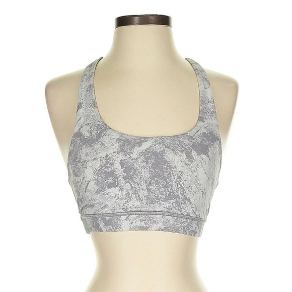 Lululemon Invigorate Sports Bra in Washed Marble Alpine White Silverscreen 4 - Picture 3 of 6